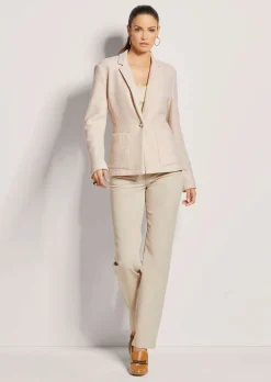 Blazer aus gekochter Wolle