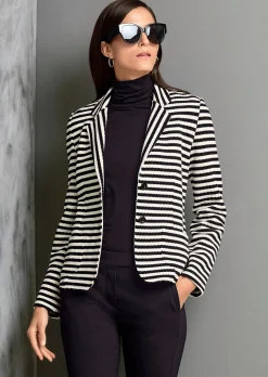 Blazer in Streifendessin