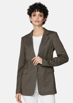 Blazer mit Fischgrat-Dessin