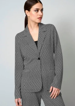 Blazer mit grafischem Print