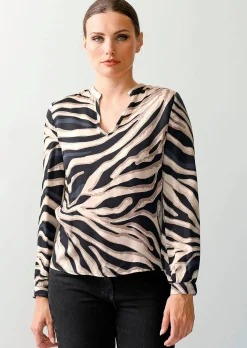 Bluse in Animaldessin