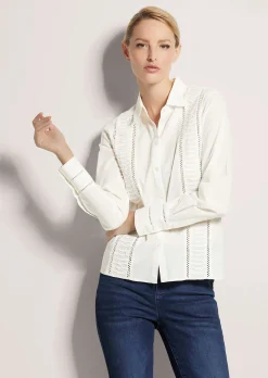 Bluse mit Cut Outs
