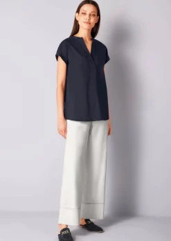 Bluse mit V-Ausschnitt