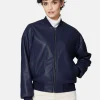 Bomberjacke in cooler Leder-Optik