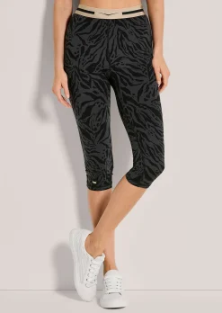 Capri-Tights mit modischem Allover-Print