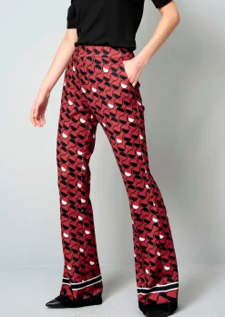 Druckhose mit Bordüre