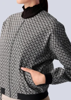 Jacke mit grafischen Allover-Print