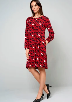 Kleid mit grafischem Dessin
