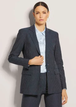 Langer, taillierter Blazer