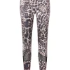 Leggings mit Leo-Print und Mesheinsätzen