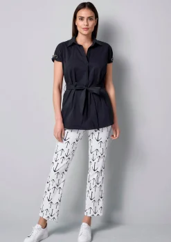 Longbluse mit Kettendetails am Arm