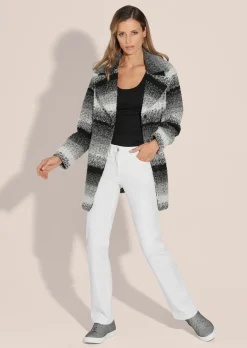 Longjacke in Struktur-Qualität