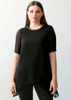 Longshirt mit Zipfelsaum