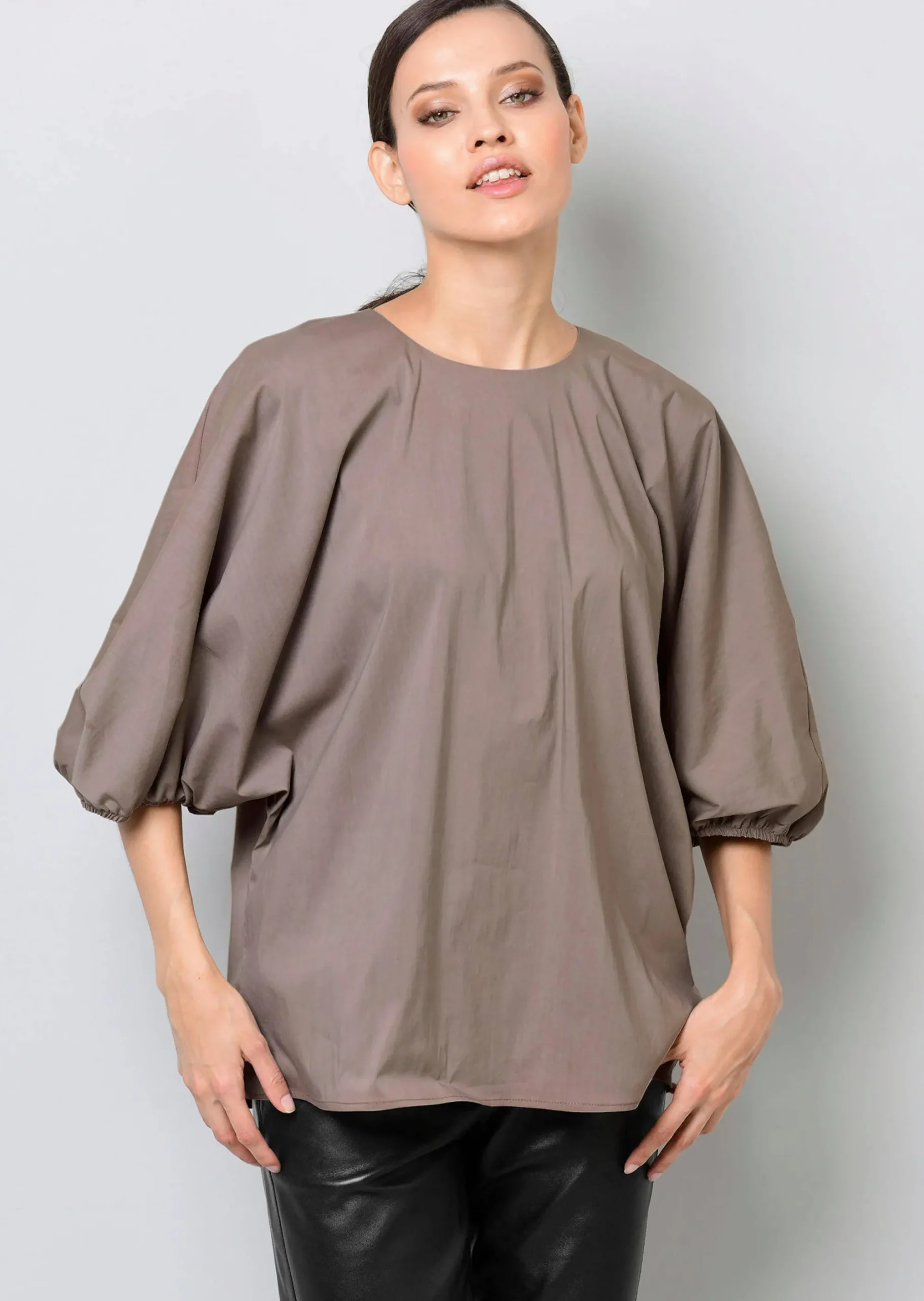 Oversizedbluse mit Fledermausärmel