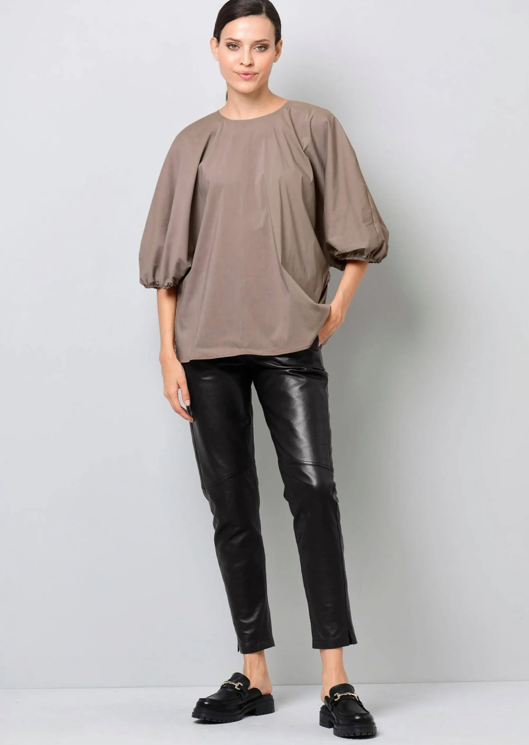 Oversizedbluse mit Fledermausärmel