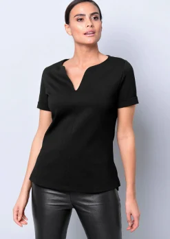 Shirt mit fixiertem Ärmelaufschlag