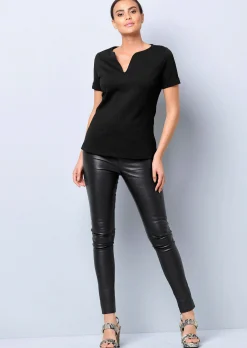 Shirt mit fixiertem Ärmelaufschlag