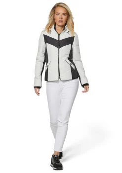 Steppjacke im Kontrast-Look