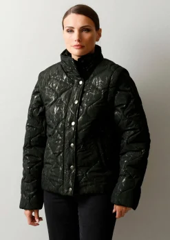 Steppjacke mit Wellenstepp
