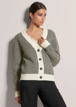 Strickjacke mit Jacquard-Muster