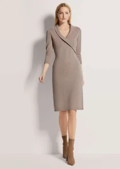Strickkleid in Wickel-Optik