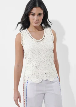 Top mit Spitze
