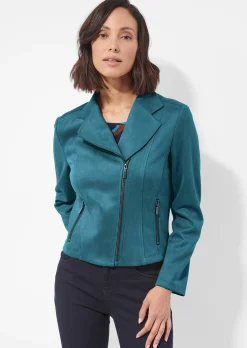 Velours-Bikerjacke