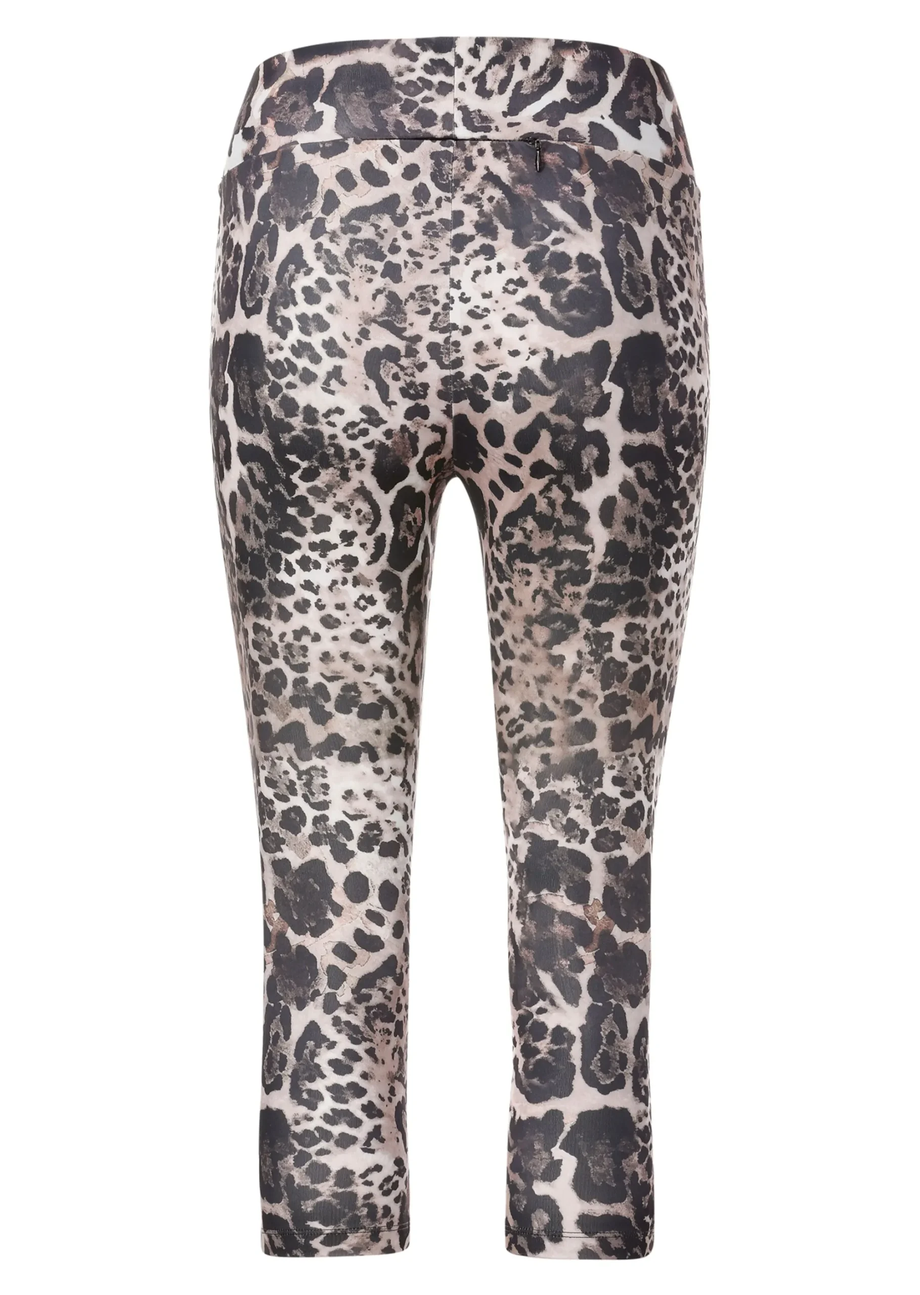 Verkürzte Tights mit Leo-Print