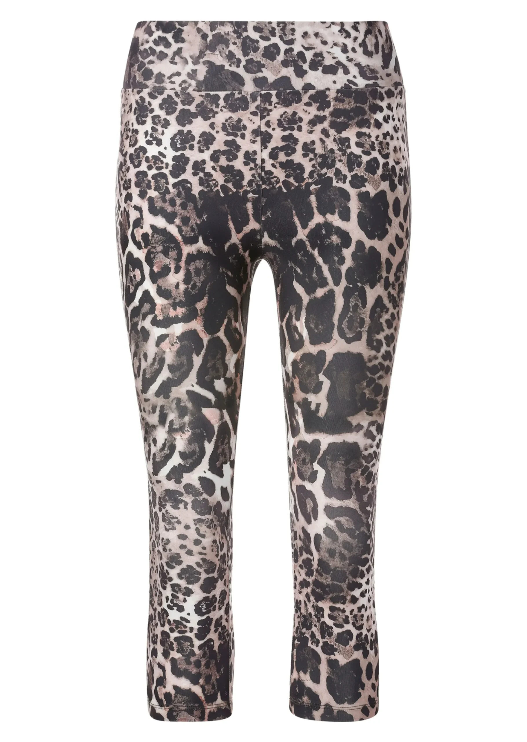 Verkürzte Tights mit Leo-Print