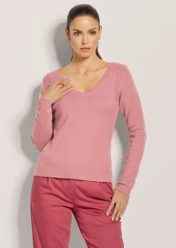 V-Pullover mit Rücken-Ausschnitt