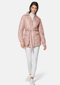Wattierte Steppjacke mit Taillenzug